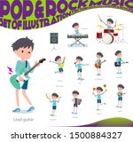 a set of boy playing rock 'n'... | Shutterstock .eps vector #1500884327