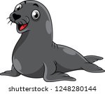 Cartoon Smiling Seal
