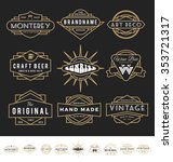 set of retro badges logos for... | Shutterstock .eps vector #353721317