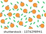 seamless pattern with orange... | Shutterstock .eps vector #1376298941