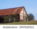 Old Abandoned Barn With A Roof...