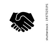 handshake icon. deal  partner ... | Shutterstock .eps vector #1937525191