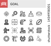 set of goal icons such as pride ... | Shutterstock .eps vector #1434958301