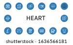 heart simple icons set.... | Shutterstock .eps vector #1636566181