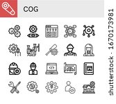 set of cog icons. such as gear  ... | Shutterstock .eps vector #1670173981