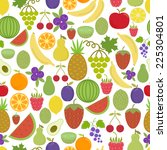 seamless pattern with delicious ... | Shutterstock .eps vector #225304801