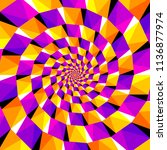 Spirals From Yellow And Purple...