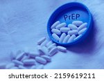 Pre-exposure prophylaxis (PrEP or PrEP) is a new HIV prevention method, pills close-up