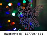 fairy on decorated chrismas... | Shutterstock . vector #1277064661