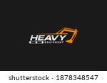 excavator construction logo... | Shutterstock .eps vector #1878348547