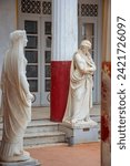 Small photo of CORFU, GREECE - September 5, 2023:Statue of a Greek mythical muse in the Achilleion palace in Corfu, Greece