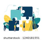 business concept. team metaphor.... | Shutterstock .eps vector #1240181551