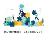 business concept. team metaphor.... | Shutterstock .eps vector #1675857274
