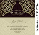 orient east invitation card in... | Shutterstock .eps vector #224293744
