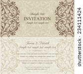 antique baroque invitation card ... | Shutterstock .eps vector #234111424