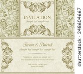 antique baroque invitation ... | Shutterstock .eps vector #248604667