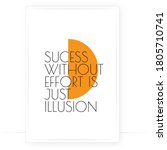 success without effort is just... | Shutterstock .eps vector #1805710741