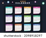 Dark Calendar 2022 Design With...