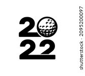 Happy New Year 2022 Golf Design....