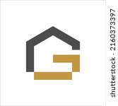 letter g house logo design... | Shutterstock .eps vector #2160373397
