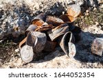 Group Of Old Rusty Tin Cans...