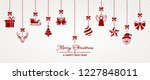 christmas background with... | Shutterstock . vector #1227848011