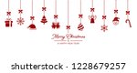 christmas background with... | Shutterstock .eps vector #1228679257
