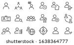 simple set of user related... | Shutterstock .eps vector #1638364777