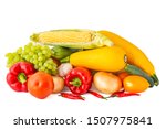 big set of vegetables rose... | Shutterstock . vector #1507975841