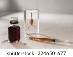 Medical scorpion venom   bottle ...