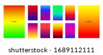 abstract set of modern bright... | Shutterstock .eps vector #1689112111