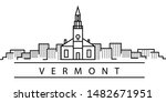 Vermont City Line Icon. Element ...