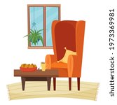 chair in livingroom with table... | Shutterstock .eps vector #1973369981