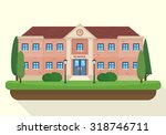 school and education. buildings ... | Shutterstock .eps vector #318746711