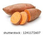 Sweet potato with slices...