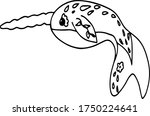vector swordfish illustration.... | Shutterstock .eps vector #1750224641