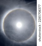 Small photo of Circumscribed halo Phenomenon Miracle Atmosphere