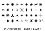 set black star icons sparkles... | Shutterstock .eps vector #1685711254