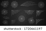 set collection cobweb spiderweb ... | Shutterstock .eps vector #1720661197