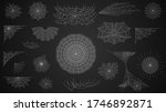 set collection cobweb spiderweb ... | Shutterstock .eps vector #1746892871