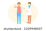 abstract flat medic man... | Shutterstock .eps vector #2109948437