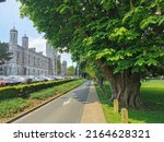 Small photo of Galway, Ireland - April 20 2022: old historical National university of Ireland in Galway with Quadrangle courtyard