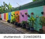 Colorful Walls In A City Alley...