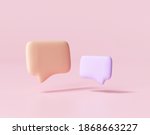 3d minimal purple and orange... | Shutterstock . vector #1868663227