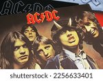 Small photo of Viersen, Germany - November 9. 2022: Closeup of isolated vinyl record Highway to hell album of hard rock band ACDC released 1979