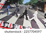 Small photo of Viersen, Germany - November 9. 2022: Closeup of isolated vinyl record album cover Abbey Road of the Beatles music band, released 1969