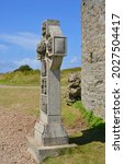 Celtic Stone Cross In Pointe Du ...