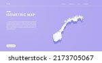 norway map of isometric purple... | Shutterstock .eps vector #2173705067