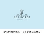 Seahorses Line Icon. Seahorses...