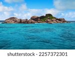 Beautiful lagoon surrounded by wild nature in the Similans Islands in Thailand